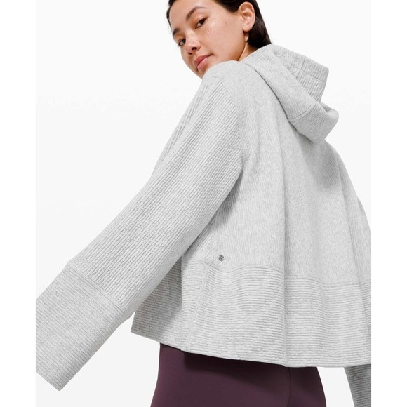 lululemon athletica Tops - Lululemon Retreat Yourself Hoodie Heathered Core Ultra Light Grey / Nimbus